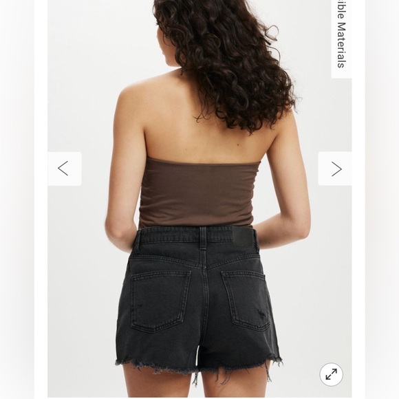 Cotton On Black Denim Women's Shorts - Picture 3 of 6